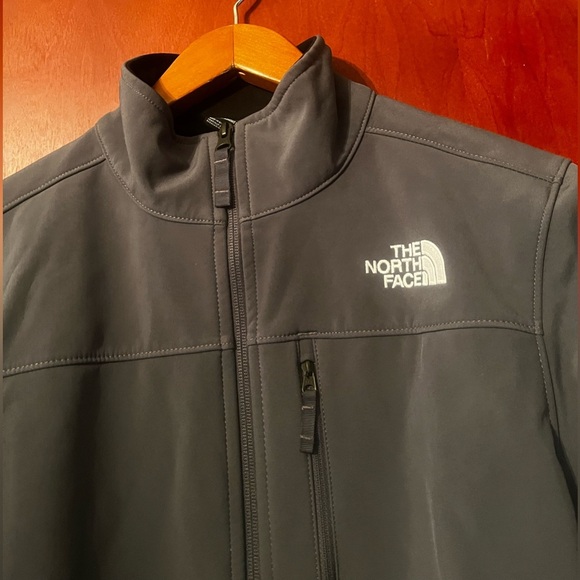 The North Face Apex Bionic Full Zip Softshell Windwall Grey Jacket Sz S Men - Picture 2 of 8